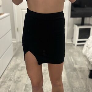 Black Mini Skirt Pretty Little Thing